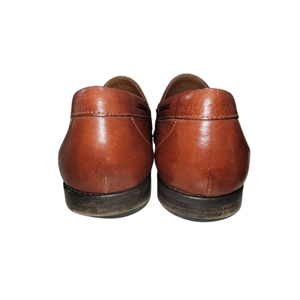 Johnston & Murphy Handcrafted Tassel Loafers Men's Shoes Leather 10.5 M Italy‎